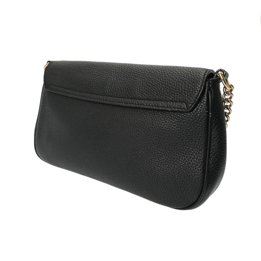 Gucci Black Shoulder Chain Leather Bag Soho Black